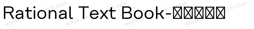 Rational Text Book字体转换
